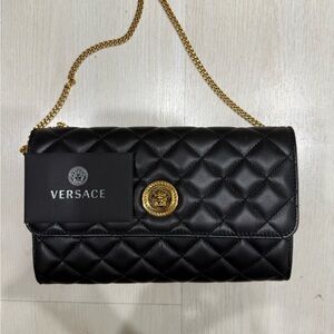 ••SOLD•• AUTHENTIC NEVER USED Versace Black Quilted Women's Bag